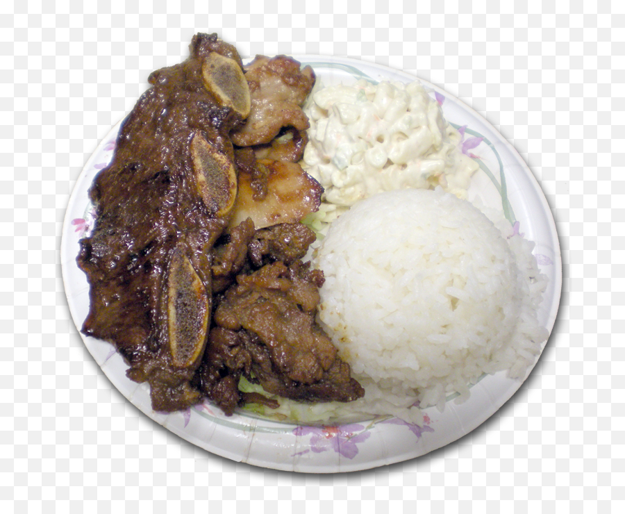 Hd Hawaiian Bbq Mix Plate Lunch - Hawaii 356901 Png Plate Lunch Hawaiian Mixed Plate,Food Plate Png