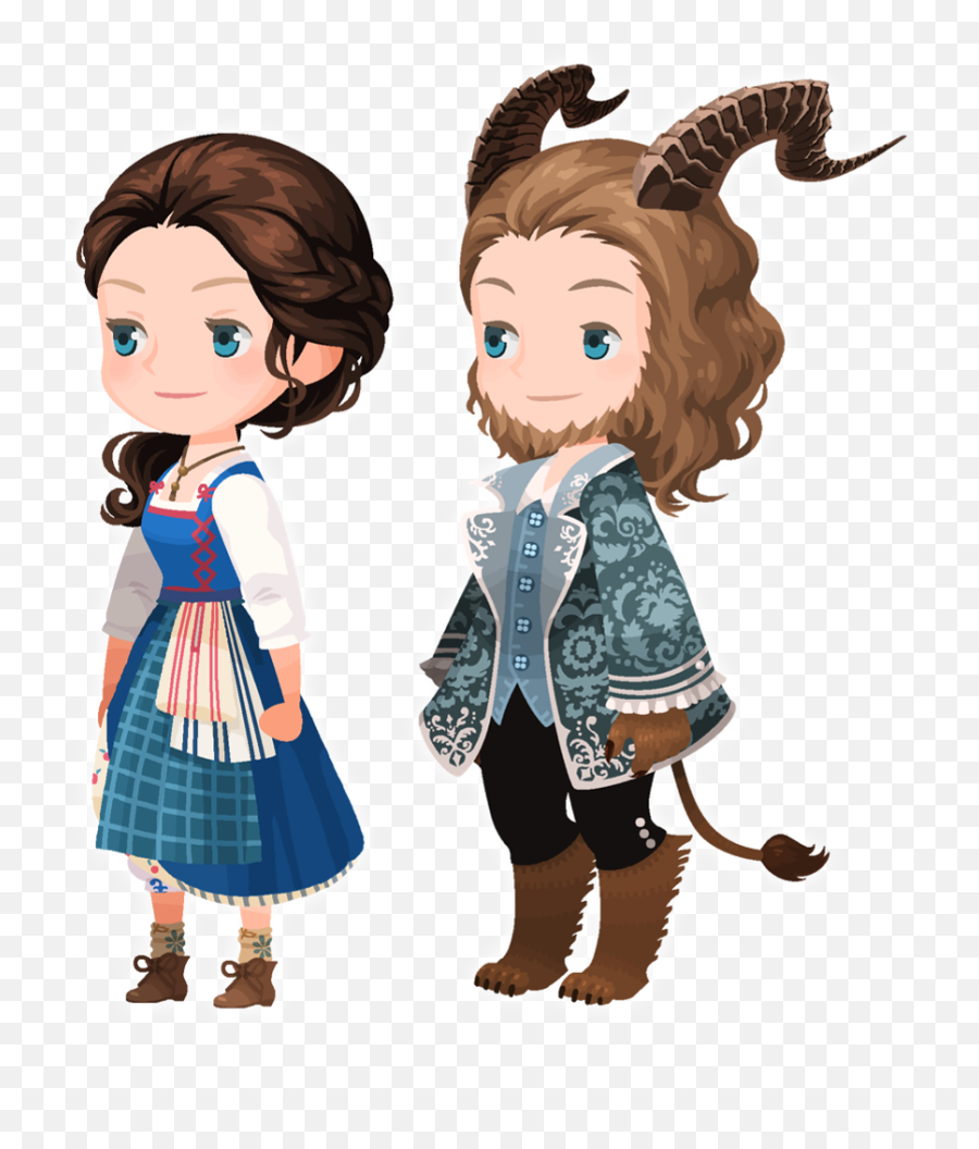 Beauty And The Beast - Kingdom Hearts X Beauty And The Beast Kingdom Hearts Unchained Outfits Png,Beauty And The Beast Transparent