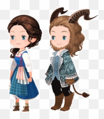 Beauty And The Beast - Kingdom Hearts X Beauty And The Beast Kingdom Hearts Unchained Outfits Png,Beauty And The Beast Transparent
