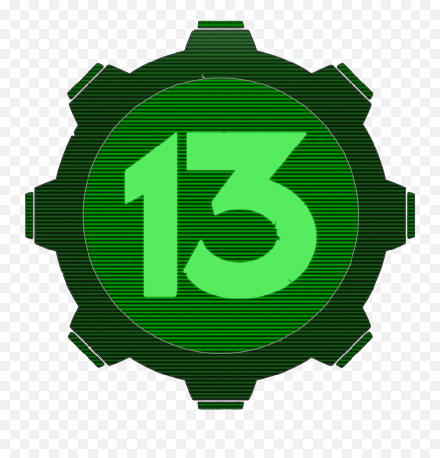 Download Hd Big Guns - Fallout Vault 13 Logo Transparent Png Vault Fallout Icon Png,Fallout Logo Png