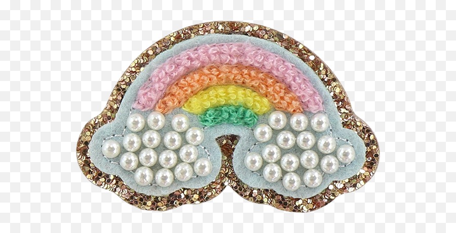 Glitter Pearl Rainbow Patch - Stoney Clover Lane Stoney Clover Rainbow Patch Star Png,Pearl Transparent