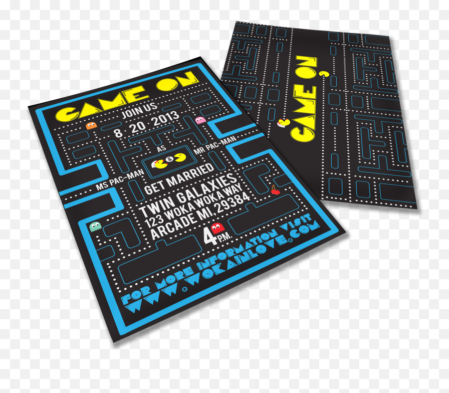 Home Bangboompowdesign - Convites Para Casamento Geek Png,Pacman Png