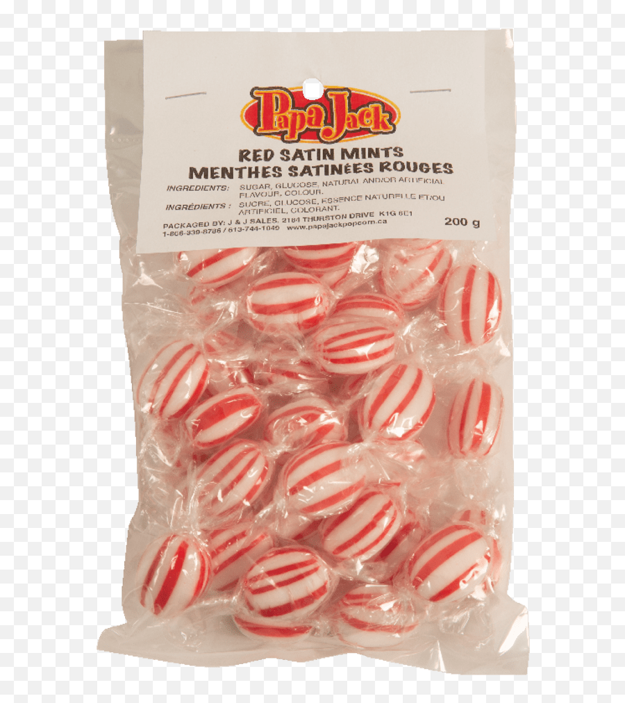 Red Satin Mint - Stick Candy Png,Peppermint Candy Png