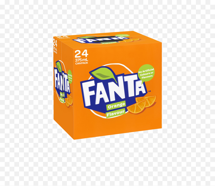 Fanta Orange 24 X 375ml Cans - Juicebox Png,Fanta Png