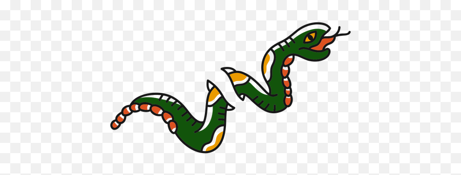 Snake Long Old School Illustration - Transparent Png U0026 Svg Snake Old School Png,Snake Png Transparent