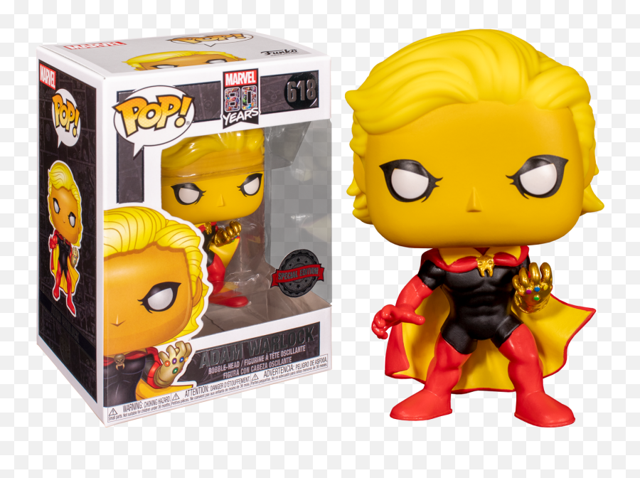 Marvel 80 Years Funko Pop Adam Warlock With Infinity - Funko Pop Marvel 80 Aniversario Png,Warlock Png