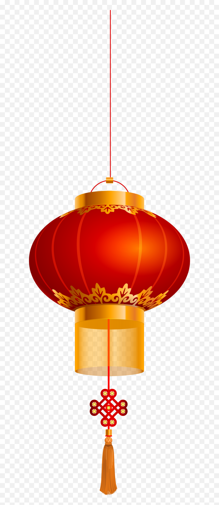Chinese Lantern Gold Red Png Clip Art - Transparent Chinese Lantern Png,Chinese Png