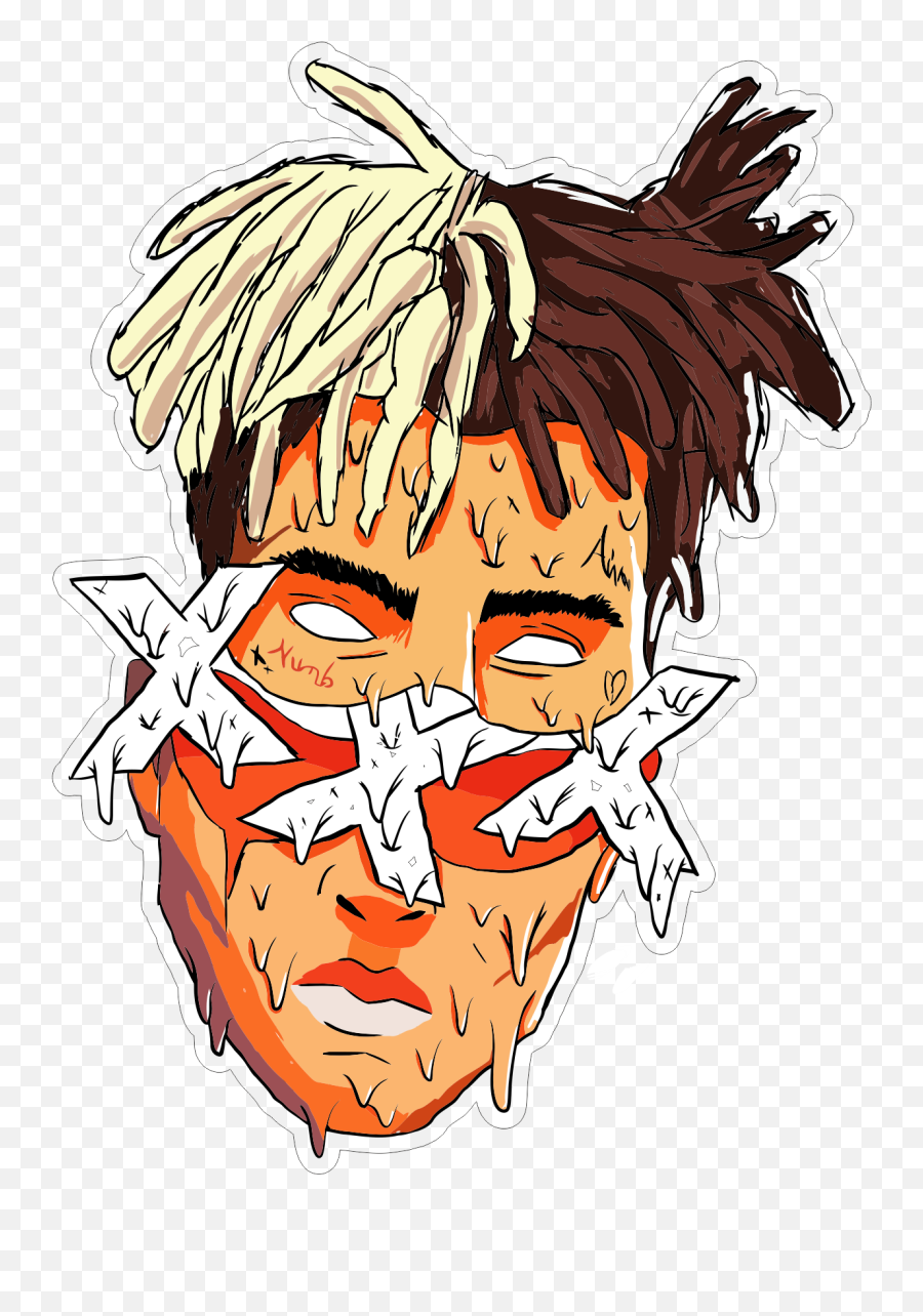 Download Xxxtentacion Vector Sticker By - Xxxtentacion Art Png,Xxxtentacion Png