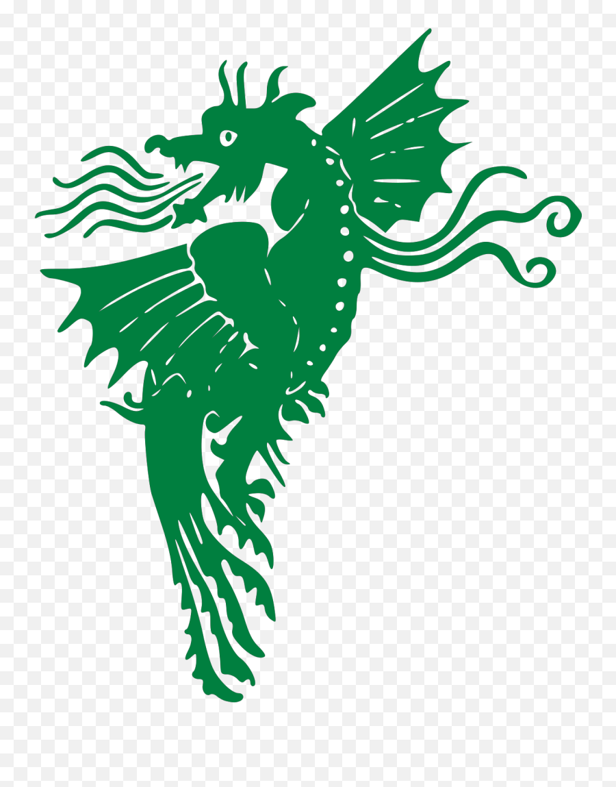 Flying Green Dragon Svg Vector Clip Art - Green Dragon Png,Flying Dragon Png