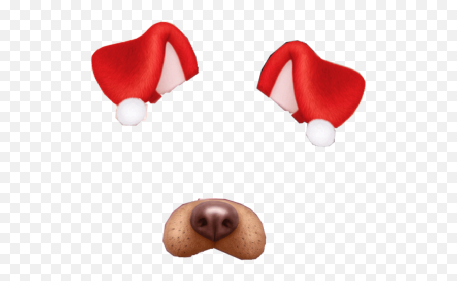 Christmas Snapchat Snapfilter Sticker - Nariz De Perro De Snapchat Png,Dog Filter Png