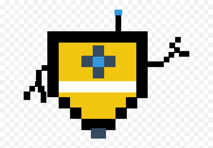 Pixilart - Claptrap By Scoutplayz Scrap Mechanic Logo Pixel Art Png,Claptrap Png