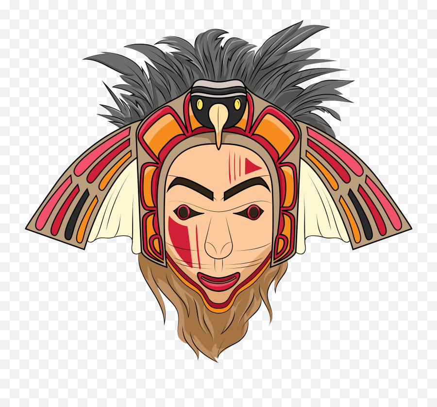 Native American Eagle Mask Clipart Free Download - For Adult Png,Indian Headdress Png