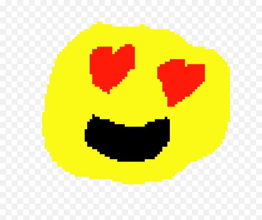 Heart Eyes Emoji - Heart Eyes Emoji Pixel Art Clipart Full Emoji Pixel Art Png,Eye Emoji Transparent