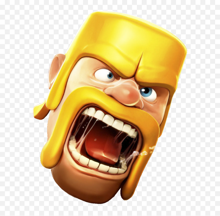 Barbarian Face - Clash Of Clans Barbarian Transparent Barbarian From Clash Of Clans Png,Coc Logos