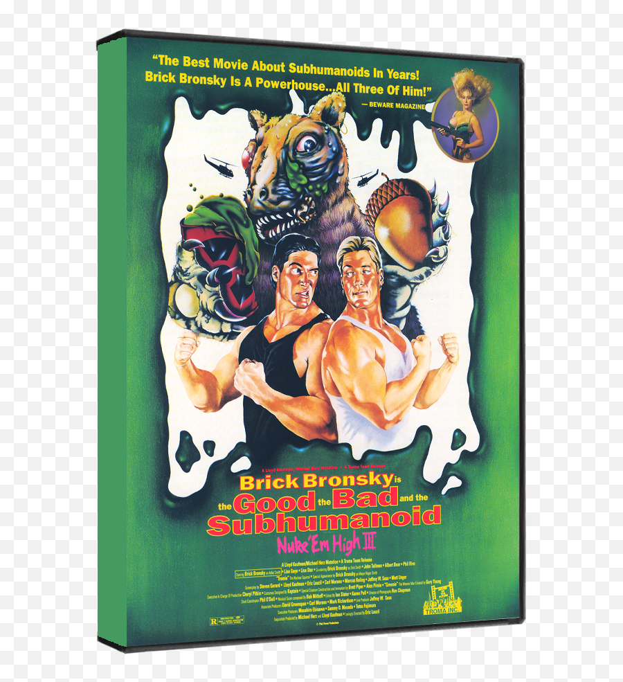 Class Of Nuke U0027em High Part 3 The Good Bad And Subhumanoid Dvd - Class Of Nuke Em High 3 Png,Nuke Transparent