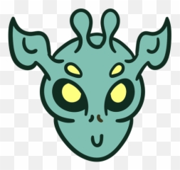 Alienu0027s Head Colorful Horns Stroke - Transparent Png U0026 Svg Alien With Horns Svg,Horns Transparent