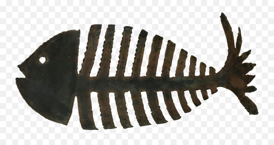 Iron Fish Skeleton Bowl - Rib Png,Fish Skeleton Png