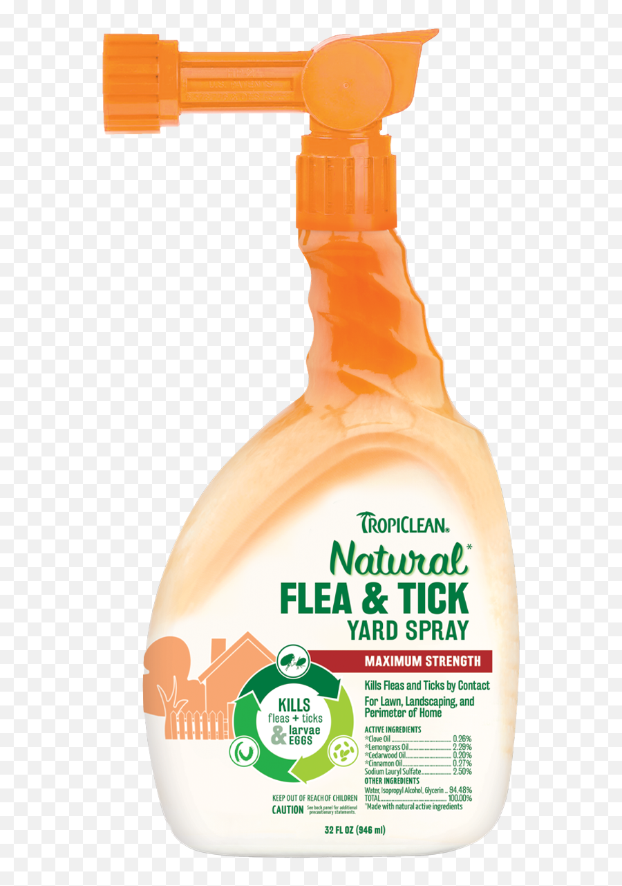 Tropiclean - Flea U0026 Tick Yard Spary 32 Oz Tropiclean Natural Flea And Tick Spray Png,Flea Png