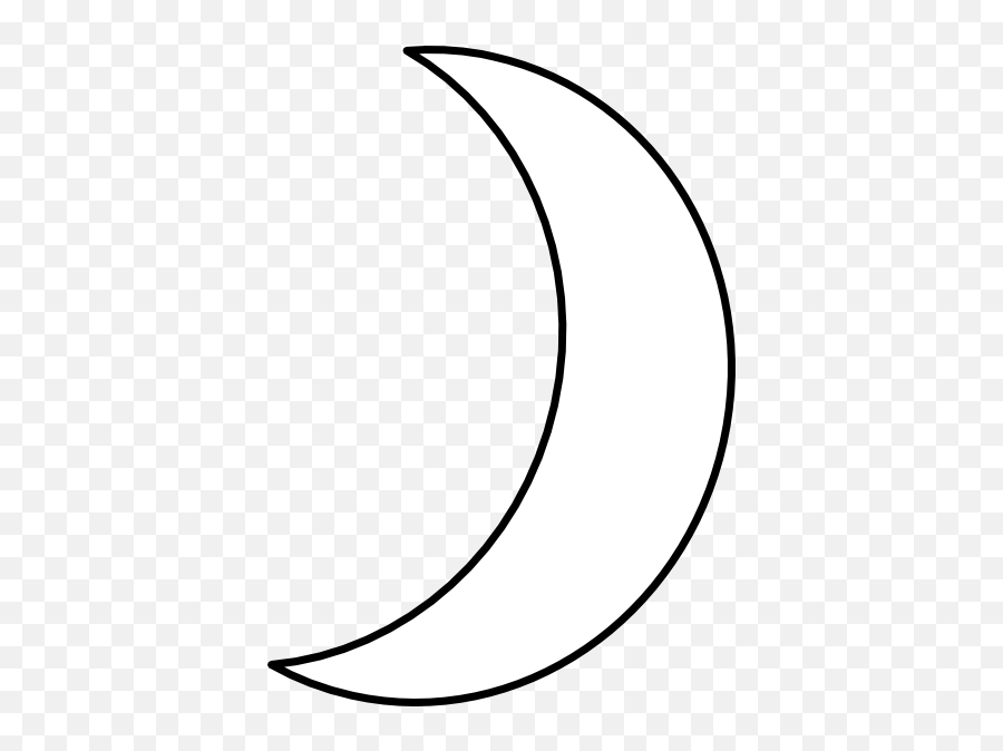 Crescent Moon - Crescent White Moon Png,Moon Silhouette Png