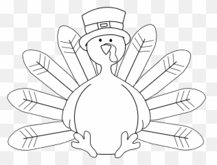 Library Of Thanksgiving Image Free Transparent Background - Turkey Coloring Page Clipart Png,Thanksgiving Clipart Transparent