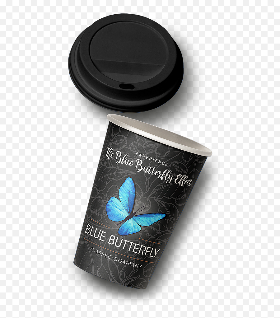 Home Blue Butterfly Coffee Co Irish Supplier - Lid Png,Png Butterfly