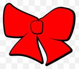 Red Christmas Bow Clipart Free Download Transparent Png - Pink Clipart