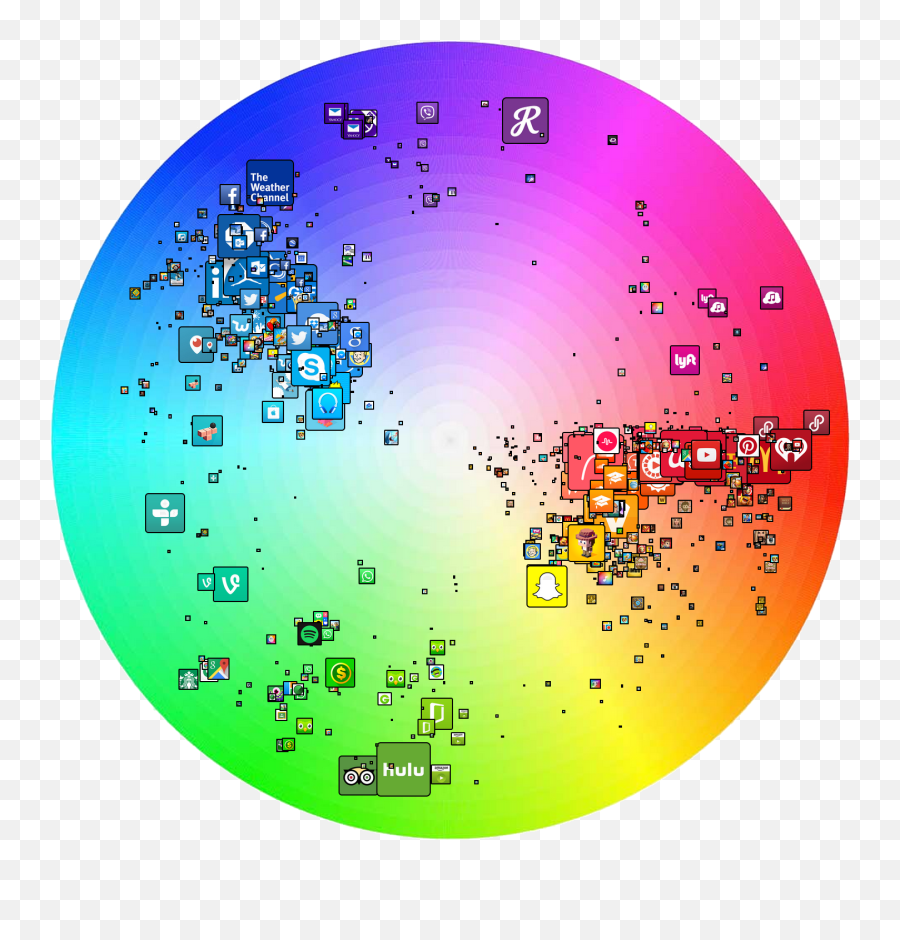 The Colors Of An App Icon A Study Into Color - Most Popular App Colours Png,Snapchat Icon Meaning