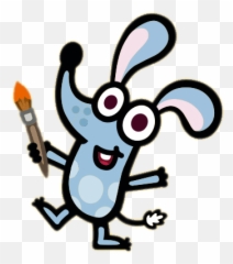 Boj Holding A Paint Brush Transparent Png - StickPNG Cartoon