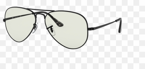 Ray - Ban Rb3689 Bluelight Clear RB3689 Black Metal png