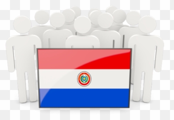 People With Flag Illustration Of Paraguay - Latvia Flag People Png,Un Flag Icon