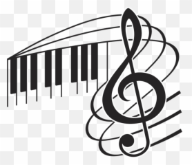 Library Of Whimsical Piano Png Files Clipart - Piano Music Notes