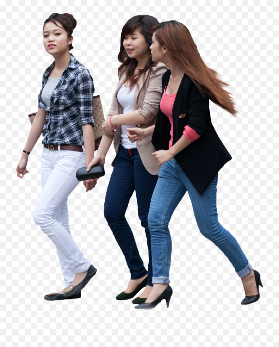 Download Group People Walking Png - Asian People Walking Png,People Walking  Png - free transparent png images 