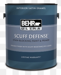 Behr Ultra Scuff Defense Durable Paint With Flat Finish - Behr Scuff Defense png