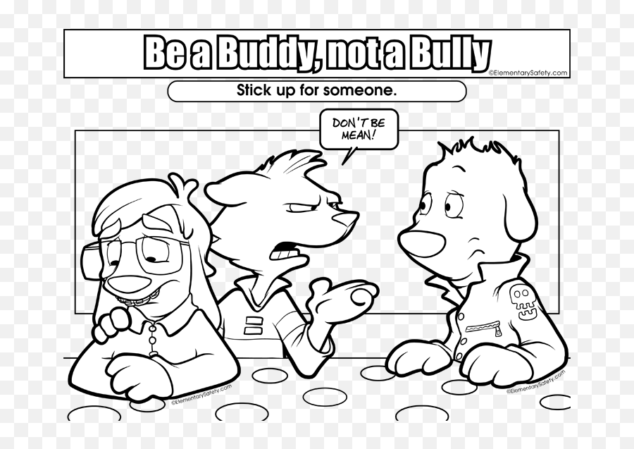 100 Bullying Ideas Prevention - Buddy Not A Bully Coloring Sheet Png,Tinkerbell Buddy Icon