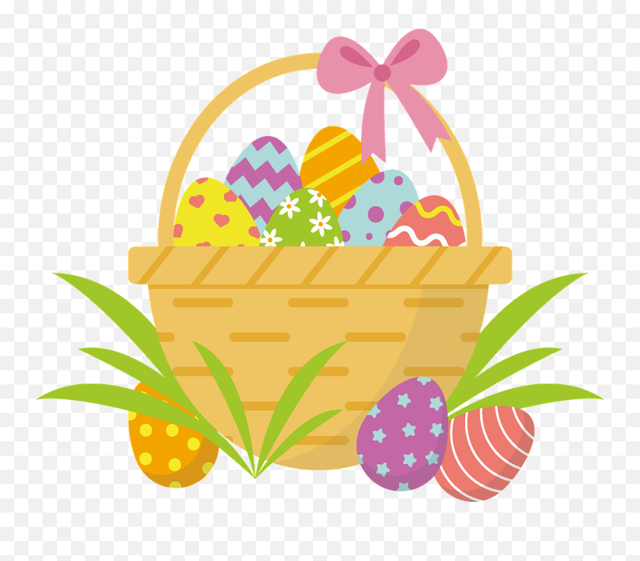 Easter Basket Clipart Free Download Creazilla - Easter Basket Clipart Png,Easter Basket Transparent