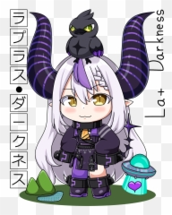 Chibi Laplus Darknesss 1st Member Of Hololive Gen 6holox - png
