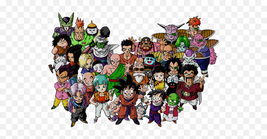 Dragon - Ballzcharactersgrouppicturedragonballz Dragon Ball Z Kai All Characters Png,Dragon Ball Super Png