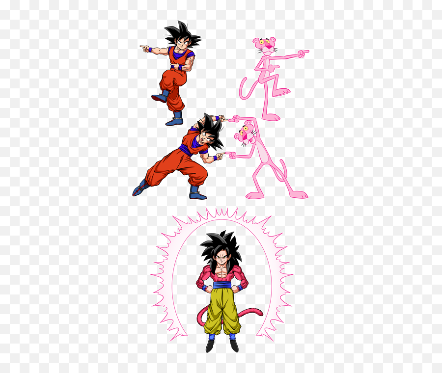 Parody Of Dragon Ball Z - Dbz Yoda And God Goku Fusion Pink Panther Png,Chi Chi Icon Dragon Ball