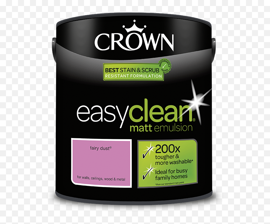 Crown Easy Clean Fairy Dust - Matt Emulsion Paint 25l Crown Paint Granite Dust Png,Fairy Dust Png