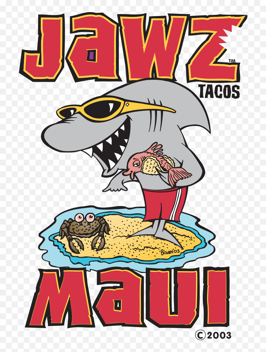 Jawz Fish Tacos Maui - Maui Tacos Clipart Full Size Taco Png,Maui Moana Png