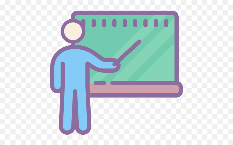 Classroom Icon In Cute Color Style - Ícone Aula Png,Classroom Icon Png