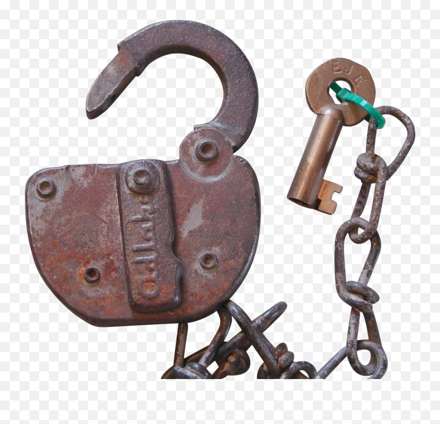 Vintage Eju0026err Railroad Switch Lock U0026 Key Set Antique Keys Png Icon