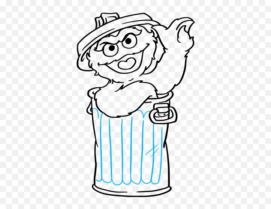 Collection Of Grouch Clipart - Oscar Sesame Street Drawing Png,Oscar The Grouch Png