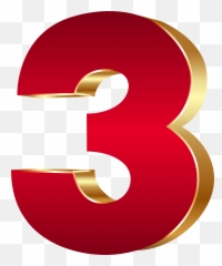 Number Three Clipart Png Art