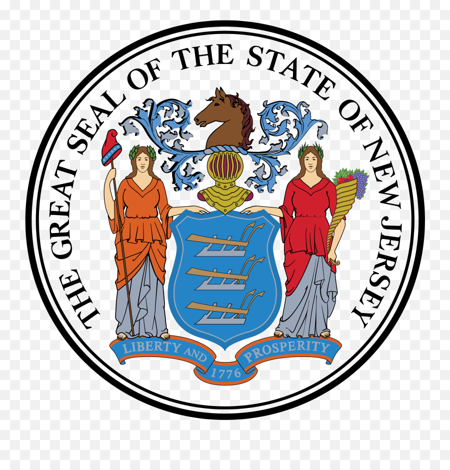 New Jersey State Seal Png Svg Vector - New Jersey State Seal,Seal Png