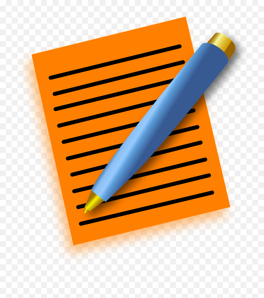 Notepad Pen Lines - Free Vector Graphic On Pixabay Pen And Paper Transparent Png,Notepad Png