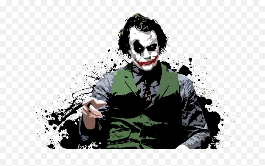 Joker Movie Png Free Image All - Joker Heath Ledger Cartoon,Joker Smile Png