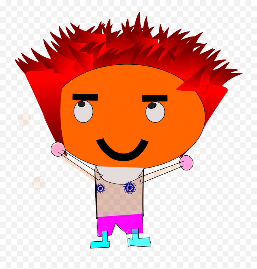 Crazy Hair Boy Clipart Png Image - Clip Art,Crazy Hair Png