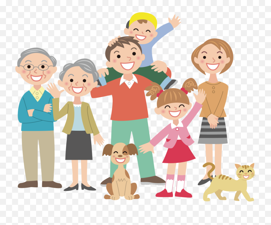 Download Family Vector Cartoon Editorial Happy Hq - Family Png,Family Transparent Background