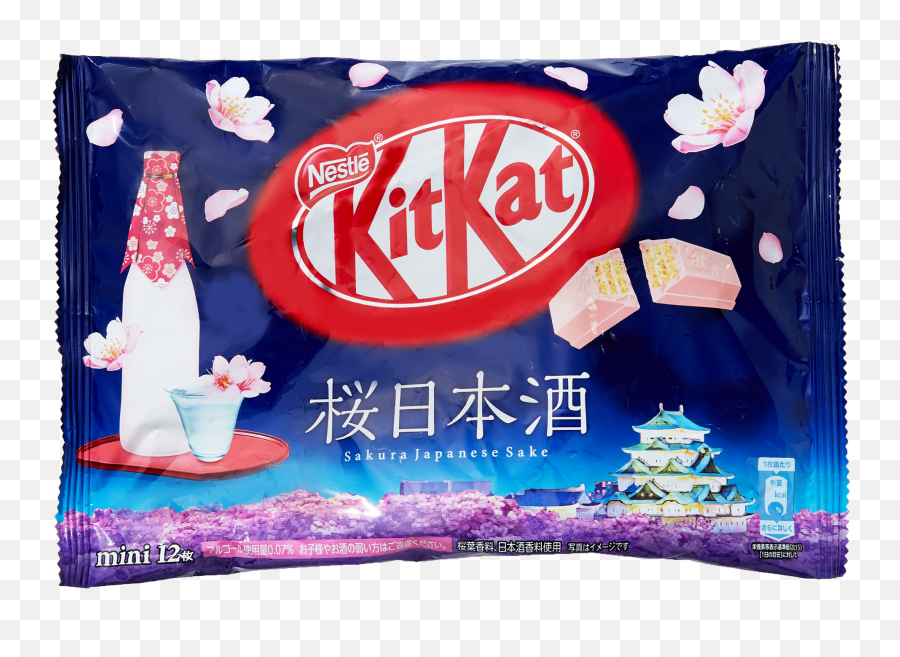 Sakura Japanese Sake Kit Kats U2013 Japan Haul - Saki Kit Kat Png,Kit Kat Png